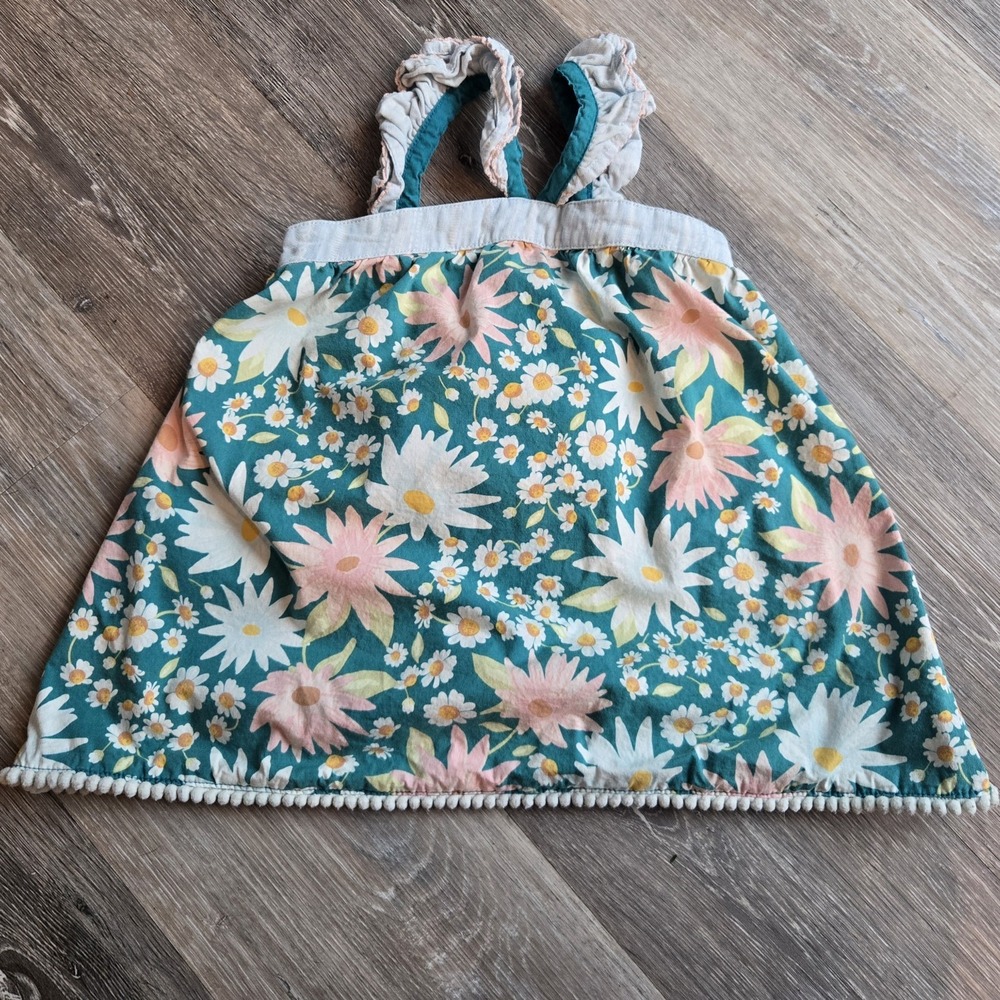 Matilda Jane Dream chasers Happy Florals Tunic‎ Size 4 EUC tank top